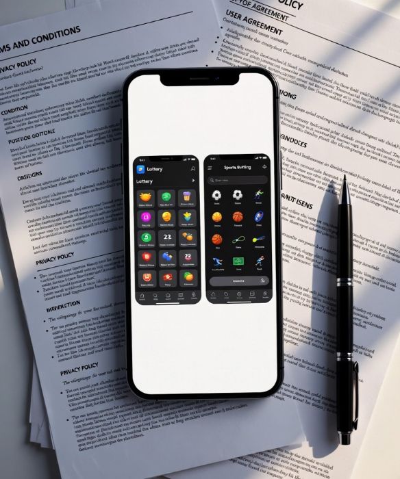 lottery and sports betting apps with legal documents